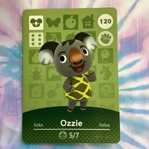Animal Crossing Amiibo Card Ozzie Series 2